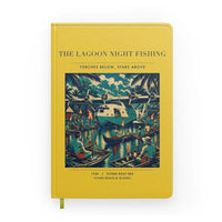 Thumbnail for VINTAGE G4407 - The Lagoon Night Fishing - Designed Notebooks design on yellow