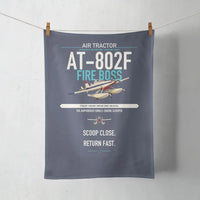 Thumbnail for Air Tractor AT-802F Fire Boss design on navy blue towel