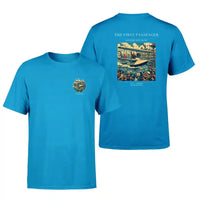 Thumbnail for VINTAGE G4007 - The First Passenger - Double-Side T-Shirt design on turquoise double side t shirt