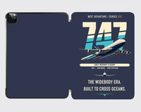 Thumbnail for Boeing 747-200B design on navy blue ipad tablet case