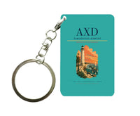 Thumbnail for Dimokritos Airport (AXD) design on turquoise key chain