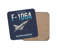 Thumbnail for F-106A Delta Dart design on navy blue 1 piece coaster