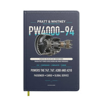 Thumbnail for PW4000-94 design on navy blue notebook