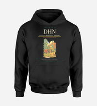 Thumbnail for Dothan Regional Airport (DHN) design on black hoodie single-side print