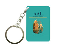 Thumbnail for Aalborg Airport (AAL) design on turquoise key chain