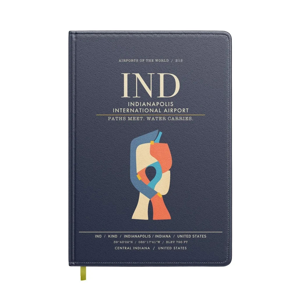 Indianapolis International Airport IND - Navy Blue