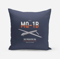 Thumbnail for MQ-1B Predator design on navy blue pillow