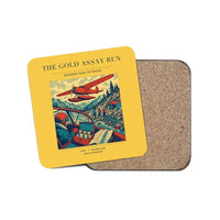 Thumbnail for The Gold Assay Run - Designed Coasters design on yellow 1-piece