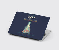 Thumbnail for Rotorua Regional Airport (ROT) design on navy blue MacBook case