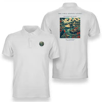 Thumbnail for VINTAGE G4060 - The Coral Stepping Stones - Double-Side Polo T-Shirt design on white