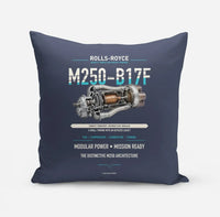 Thumbnail for M250-B17F design on navy blue pillow