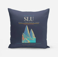 Thumbnail for George F. L. Charles Airport (SLU) design on navy blue pillow