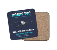 Thumbnail for DJI Agras T40 design on navy blue 1 piece coaster