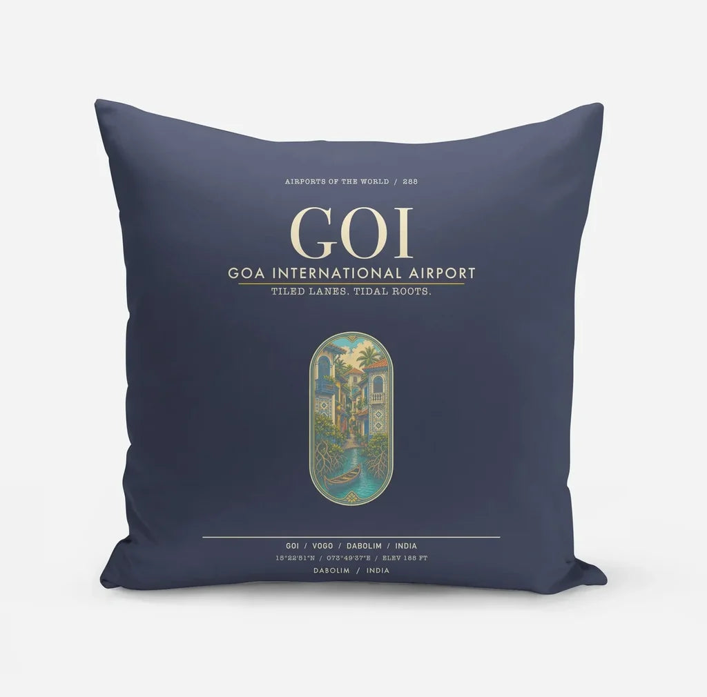 Goa International Airport Dabolim GOI - Navy Blue