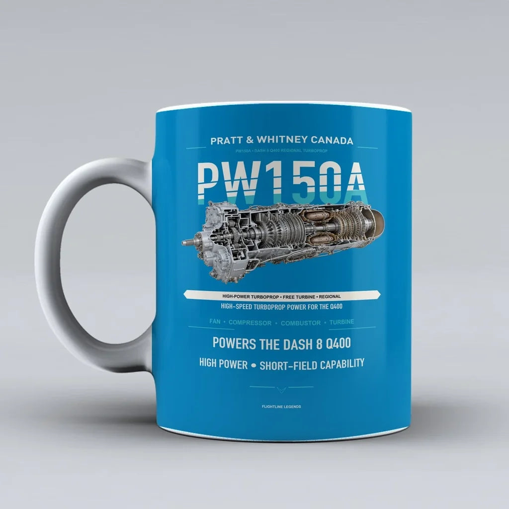 Mug design on turquoise pw150a