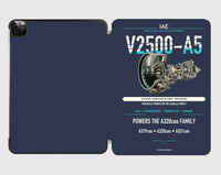 Thumbnail for V2500-A5 design on navy blue ipad tablet case