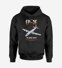 Thumbnail for EP-3E ARIES II design on black double-side hoodie, single-side print