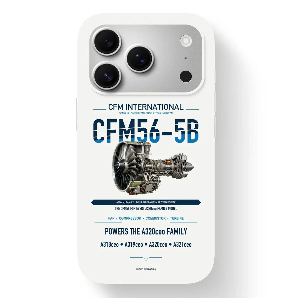 CFM56-5B Case design on white iphone case