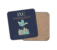 Thumbnail for Shaheed Bhagat Singh International Airport (IXC) design on navy blue 1 piece coaster