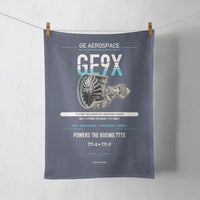 Thumbnail for GE9X design on navy blue towel