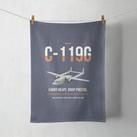 Thumbnail for C-119G Flying Boxcar design on navy blue towel