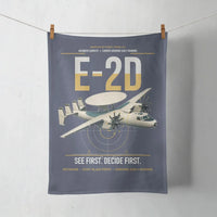 Thumbnail for E-2D Advanced Hawkeye design on navy blue towel