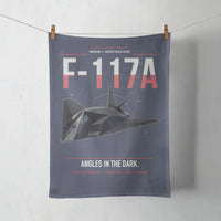 Thumbnail for F-117A Nighthawk design on navy blue towel