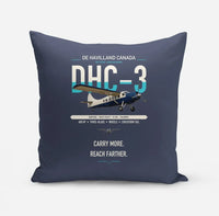 Thumbnail for DHC-3 Otter design on navy blue pillow