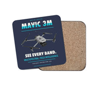 Thumbnail for DJI Mavic 3 Multispectral design on navy blue 1 piece coaster