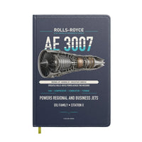 Thumbnail for AE 3007 design on navy blue notebook