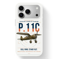 Thumbnail for PZL P.11c design on white magsafe iphone case, for iPhone 17 Pro