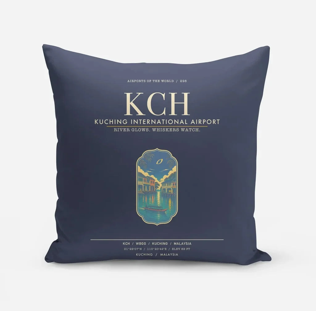 Kuching International Airport KCH - Navy Blue
