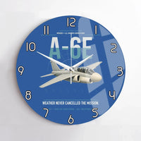Thumbnail for A-6E Intruder design on blue no frame wall clock