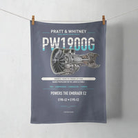 Thumbnail for PW1900G design on navy blue towel