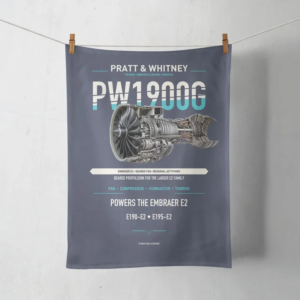 PW1900G design on navy blue towel
