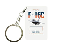 Thumbnail for F-16C FIGHTING FALCON Key Chain design on white key chain