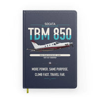 Thumbnail for Socata TBM 850 design on navy blue notebook