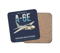 Thumbnail for A-6E Intruder design on navy blue 1 piece coaster