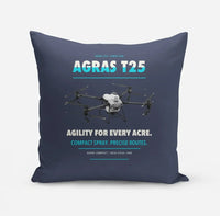 Thumbnail for DJI Agras T25 design on navy blue pillow