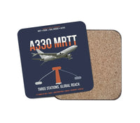 Thumbnail for Airbus A330 MRTT design on navy blue 1 piece coaster