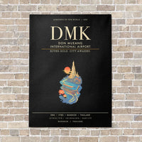 Thumbnail for Don Mueang International Airport Bangkok DMK - Canvas Framed - Black