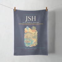 Thumbnail for Sitia Public Airport (JSH) design on navy blue towel