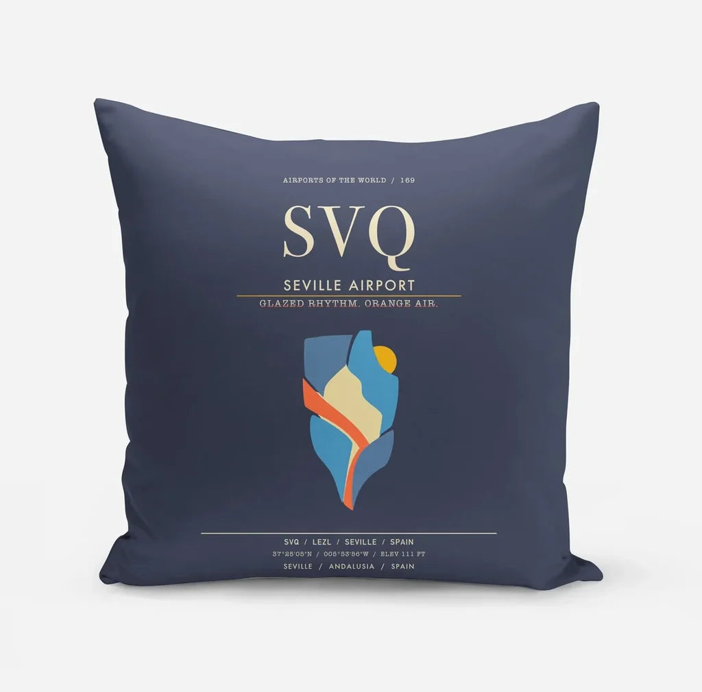 Seville Airport SVQ - Navy Blue