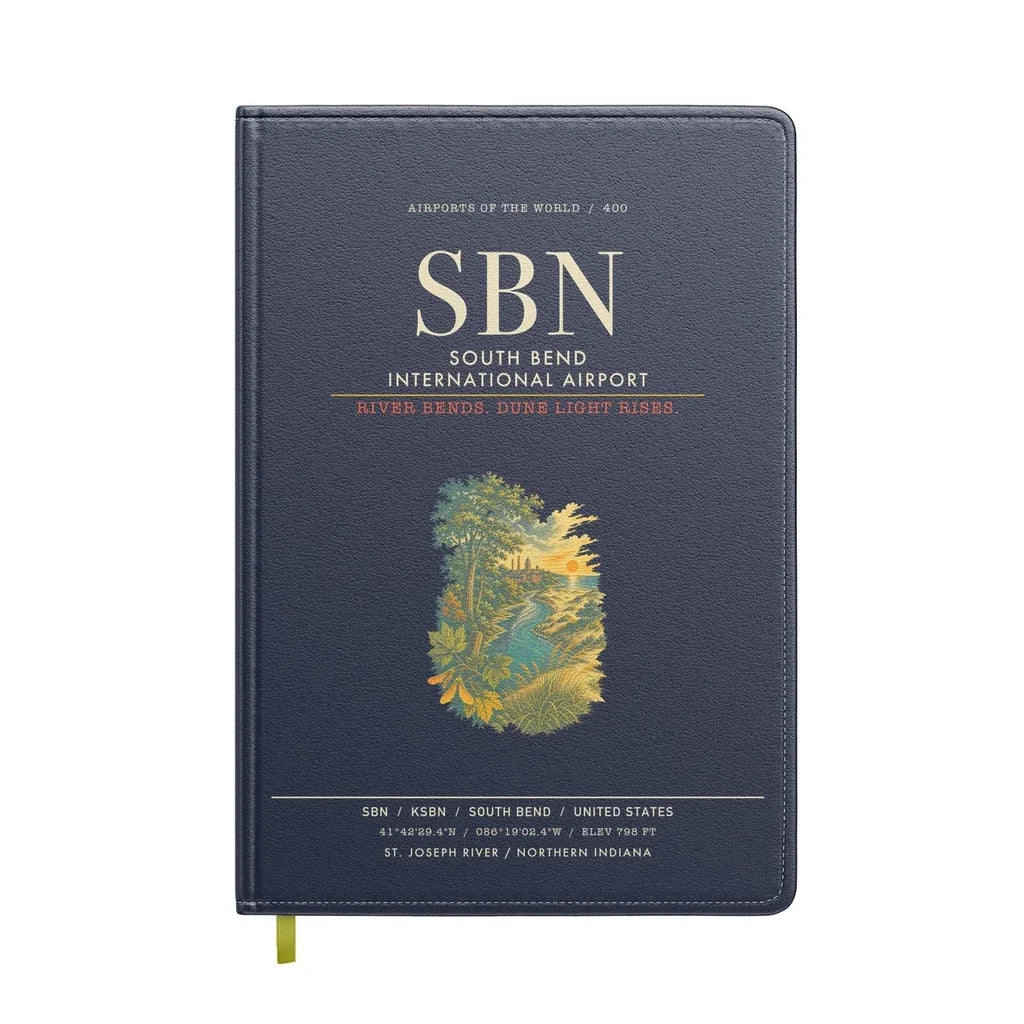 South Bend International Airport SBN - Navy Blue