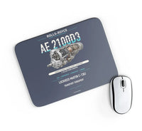 Thumbnail for AE 2100D3 design on navy blue rectangle mouse pad