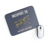 Thumbnail for Nieuport 28C.1 design on navy blue rectangle mouse pad