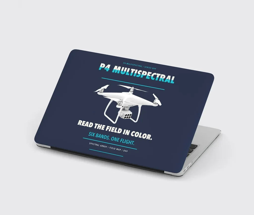 DJI P4 Multispectral design on navy blue MacBook case
