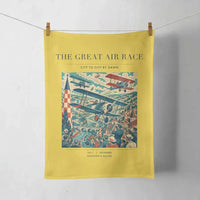 Thumbnail for VINTAGE G4003 - The Great Air Race - Designed Towels design on yellow