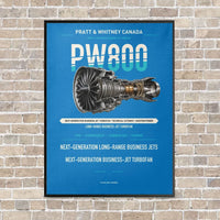 Thumbnail for PW800 vertical canvas print - framed - turquoise background