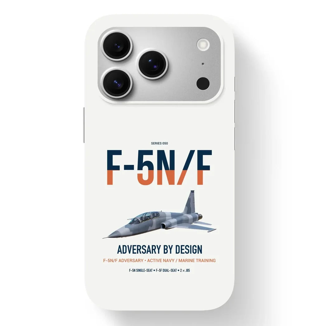 F-5N F Adversary design on white magsafe iphone case, for iPhone 17 Pro
